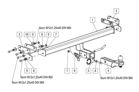 Фаркоп TowRus для Tenet T4L 2026- 269086 в Екатеринбург