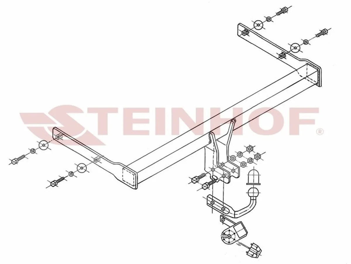 Фаркоп Steinhof для Skoda Octavia 2004-2013 S-341 в Екатеринбург