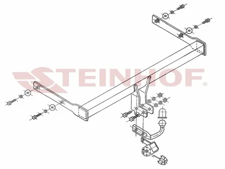 Фаркоп Steinhof для Skoda Octavia 2004-2013 S-341 в Екатеринбург