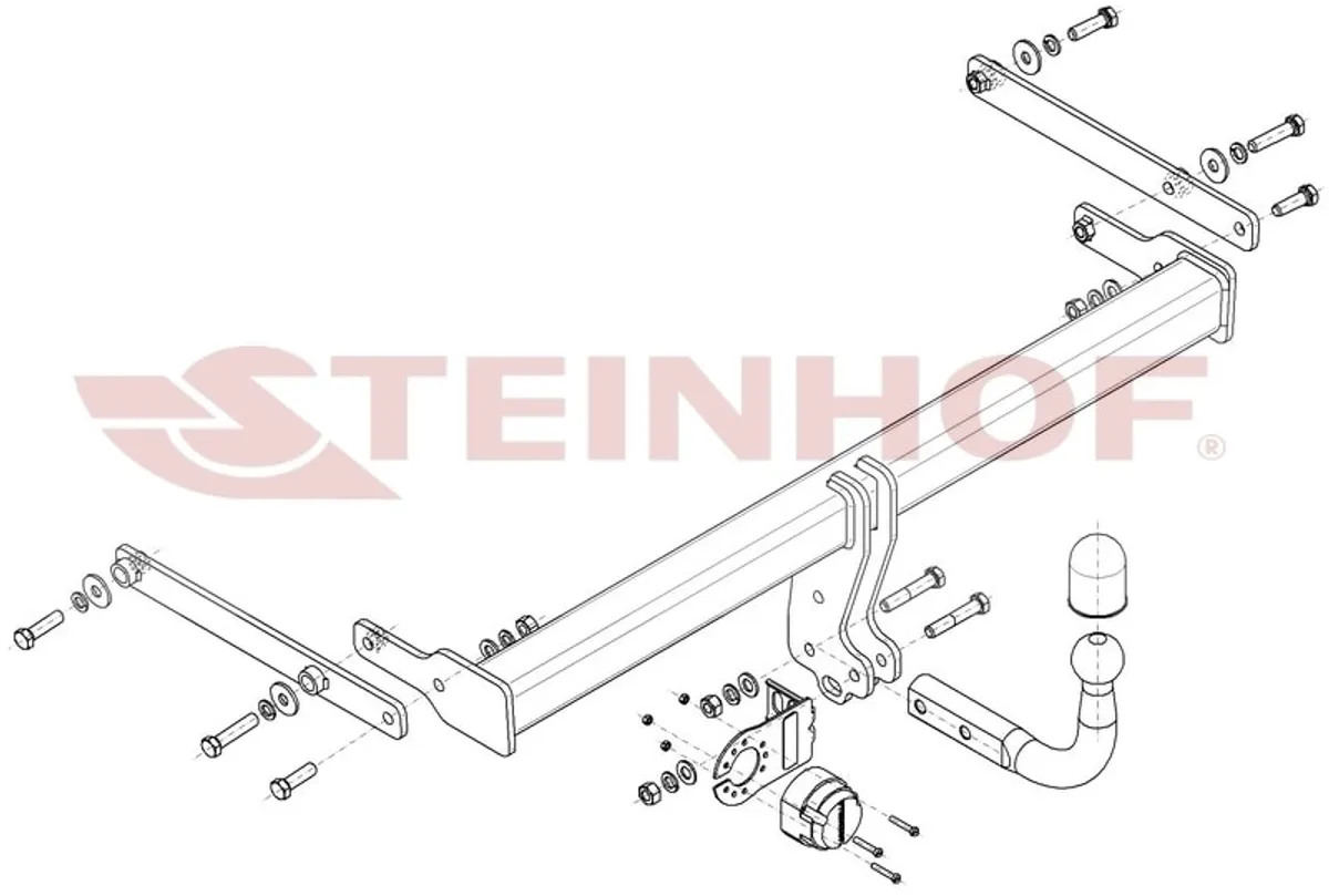 Фаркоп Steinhof для Mazda 3 (седан) 2019- Арт. M-061 M-061 в Екатеринбург