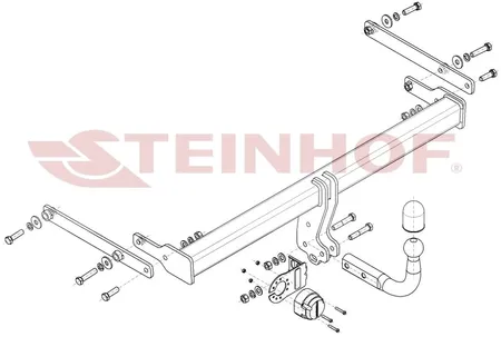 Фаркоп Steinhof для Mazda 3 (седан) 2019- Арт. M-061 M-061 в Екатеринбург