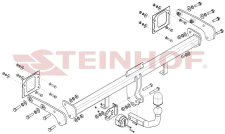 Фаркоп Steinhof для Hyundai Bayon 2021- Арт. H-225 H-225 в Екатеринбург