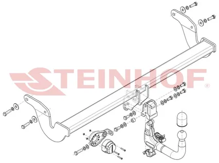 Фаркоп Steinhof для Lexus RX 2022- Арт. L-176 L-176 в Екатеринбург